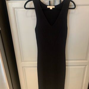 Michael Kors Ribbed V-Neck Dress size M